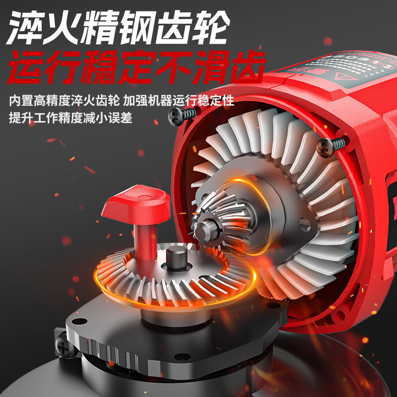 Delixi brushless lithium electric drill lithium electric angle grinder rechargeable cutting machine grinder angle grinder hand electric drill set angle grinder + electric drill 5.0Ah one battery + gift bag