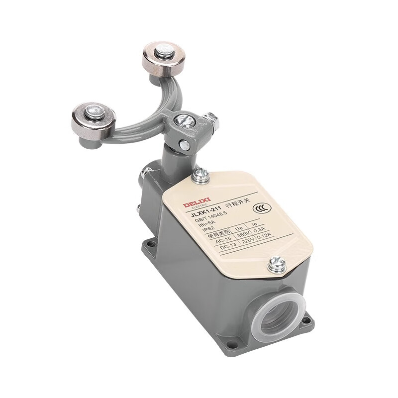 Delixi travel switch JLXK1-211 two-wheel protected non-automatic reset, one normally open and one normally closed JLXK1-211