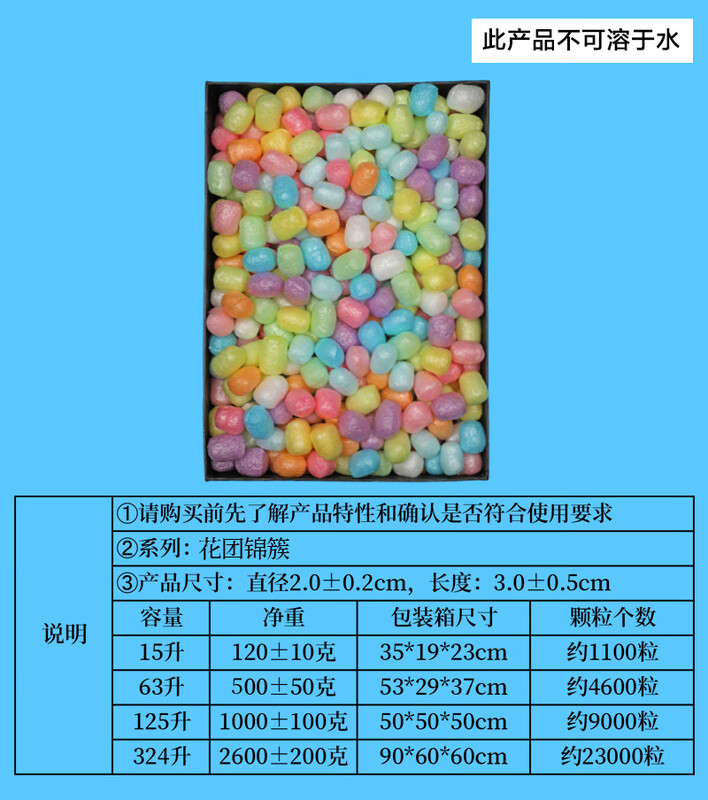 EPE Express Shockproof Cushioning Foam Beads 3cm Long White Packaging Bubble Beads Filling Pearl Cotton Packing Beads Design Color Multi-Color Mix and Match (15L Carton)