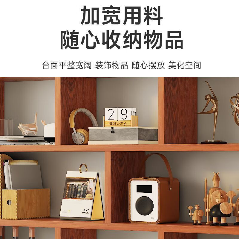 Yisijia simple modern solid wood wine cabinet wall-mounted bookshelf storage rack wine rack restaurant wall cabinet living room bedroom study wall cabinet teak color solid board thickened second floor length 120 height 70 depth 20