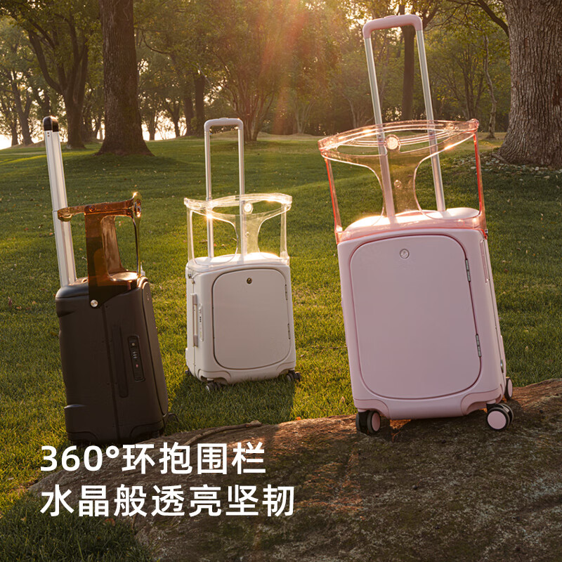 Multi-carry MULTICARRY Mom's suitcase trolley suitcase, boarding case, can sit and ride, front open lid, next day delivery, rechargeable PRO model pro space gray, free pro special three-dimensional protective pad 24 inches - suitable for short and medium distances, need to be checked