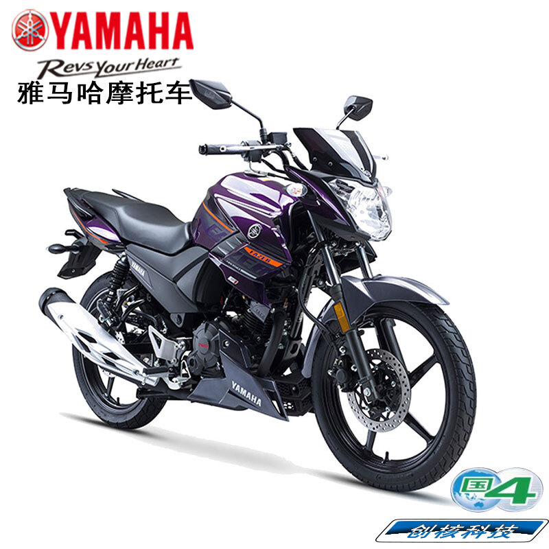 Yamaha Motorcycle Feizhi 150 street bike YS150 straddle bike JYM150-7 EFI National IV double-disc sports car racing rider car Chuangnuo Technology YAMA Feizhi YS150/front disc rear disc/Haoyue Gray/2SB6-10A