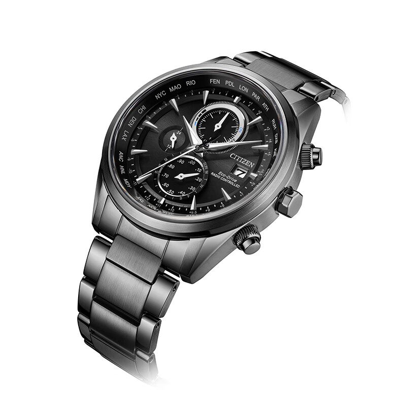 CITIZEN watch men's photo-kinetic energy wave Japanese and Korean watch Air Eagle steel belt gift for boyfriend AT8265-81E