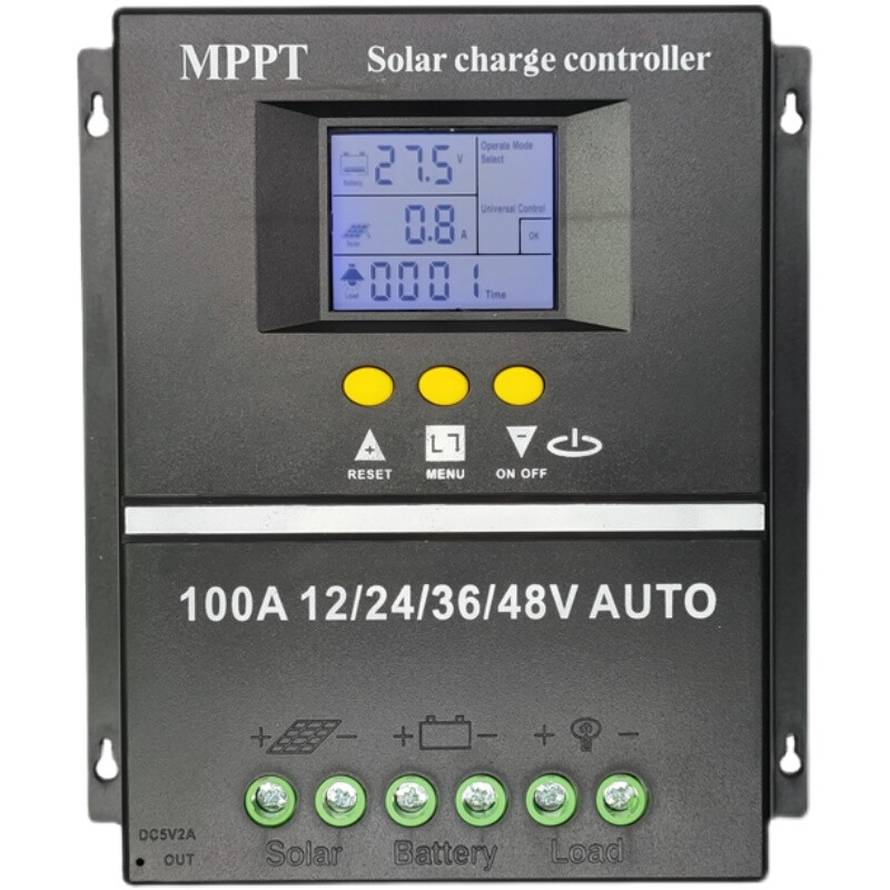 MPPT solar controller 60A80A100A fully automatic charge and discharge universal 12v24V36V48V with USB upgrade 12V24V36V48V60A