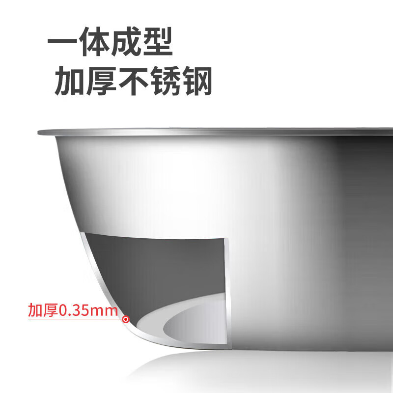 MAXCOOK three-piece stainless steel basin set, vegetable basket and basin, seasoning basin, rice sieve, saucepan, rice washing and vegetable washing MCM-3