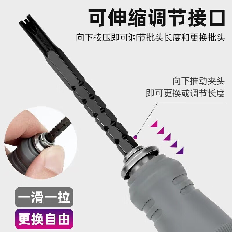 LeCali 17-in-1 double-head screwdriver set multi-functional YU triangular special-shaped household high hardness cross plum blossom strong magnet