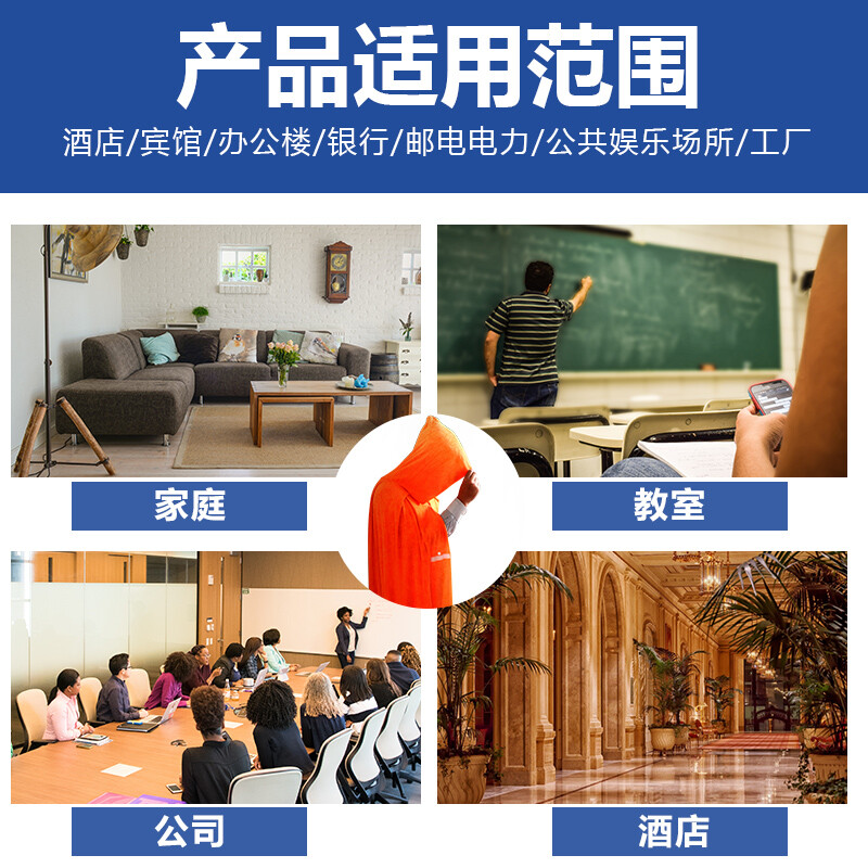 Flame Warrior Fireproof Cloak Escape Cloak Gas Mask Matching Fireproof Heat Insulation Fire Blanket Family Emergency Escape Children's Model