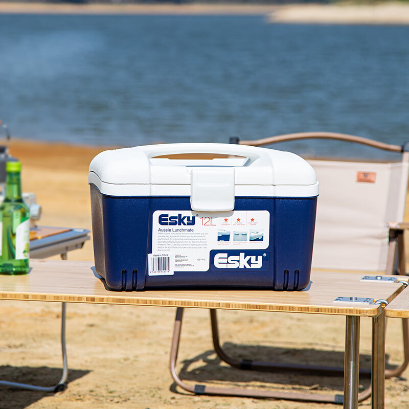 Eski insulated box car refrigerator large capacity refrigerated box outdoor camping picnic breast milk food stall portable foam box 12L high quality with ice bricks*2