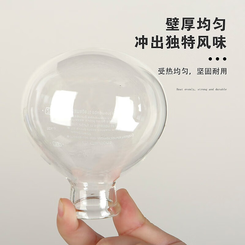 A18 household siphon coffee pot manual coffee machine siphon pot set complete set of glass coffee utensils bakelite handle 5 servings