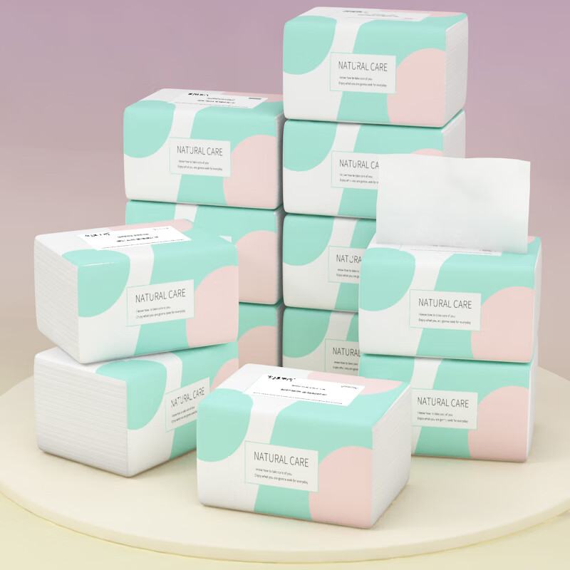 Happy life tissue paper Yunrou skin-friendly 400 sheets * 30 large pack baby meal facial tissue hygienic household full box soft tissue paper