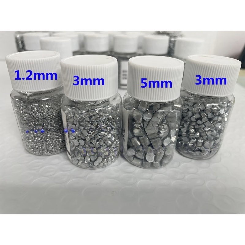 High purity zinc particles, elemental zinc zinc cake analysis, pure zinc particles, student experimental teaching, chemical reagent electroplating, 0.8mm*0.8mm, purity 99.997%, 100g