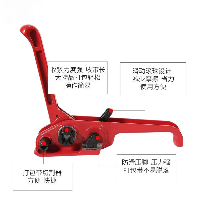 Work partner, packing machine, PET plastic steel packing machine, strapping machine, manual packing machine, tensioner, packing tools, iron packing buckle tightener, packing pliers