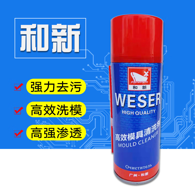 Hexin mold cleaning, release and rust inhibitor, powerful injection molding whole box washing machine, special mold cleaning agent for water-oil transparent spray paint