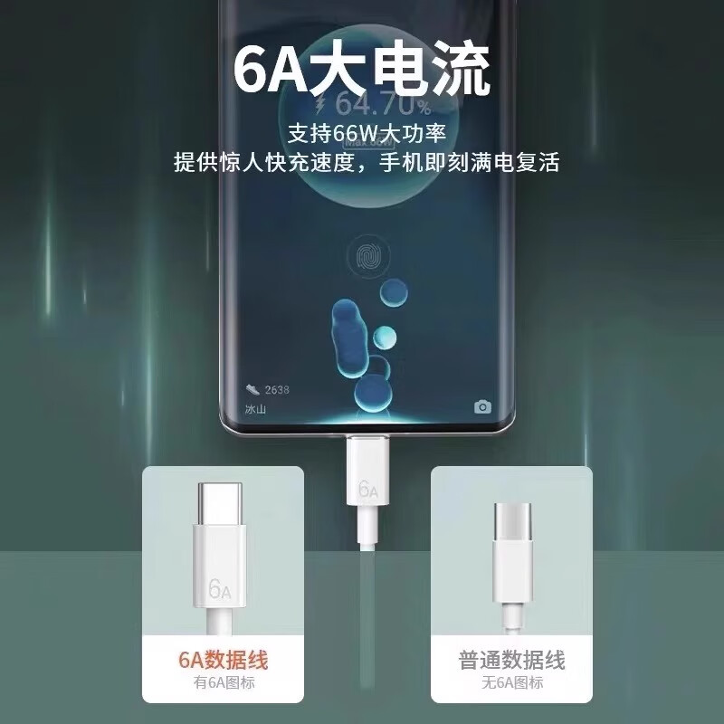 Dedicated original Honor 100 charger 100W fast charging Huawei Honor 100pro mobile phone fast charging head flash charging 100W fast charging head + 1.5m fast charging cable 1 applicable