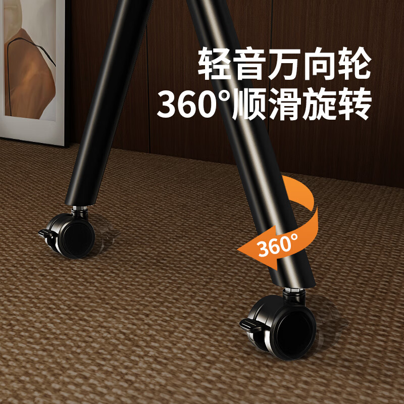 ProPre TV Mobile Stand 32-100 inches Universal TV Floor Stand Movable Stainless Steel/Wood Grain Wheels Living Room Bedroom TV Hanger TV Stand 55-100 inches Truffle Black Art Stand