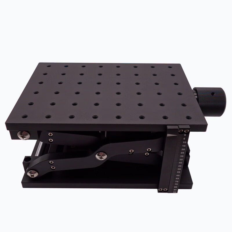 Customized laser marking experimental precision displacement table Z-axis lifting table scissor-type one-dimensional lifting black silver worktable QW-WT002-1521 black with ruler