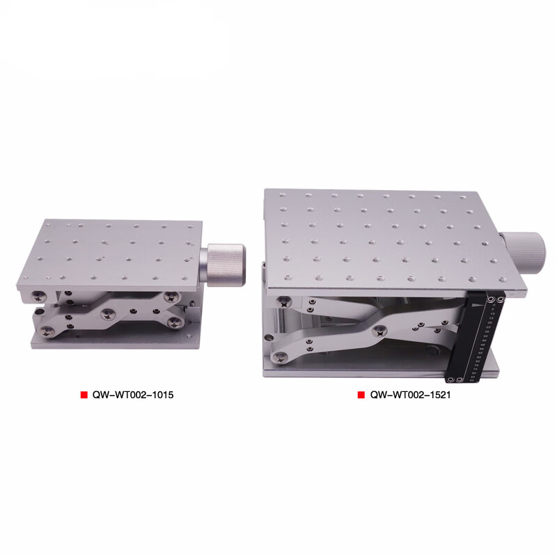Customized laser marking experimental precision displacement table Z-axis lifting table scissor-type one-dimensional lifting black silver worktable QW-WT002-1521 black with ruler