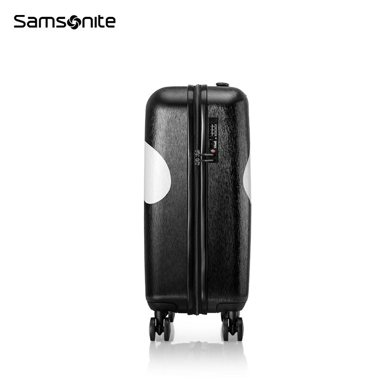 Samsonite Disney Mickey and Minnie co-branded luggage large-capacity travel check-in trolley case wear-resistant and scratch-resistant AF9 new-black 20 inches