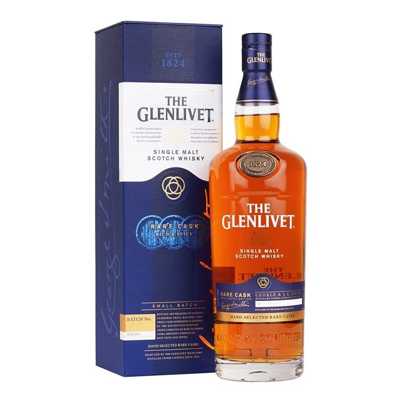 The Glenlivet (THE GLENLIVET) Three Barrel Sherry Scotch Single Malt Whiskey 1000ml 40% New Year Gift