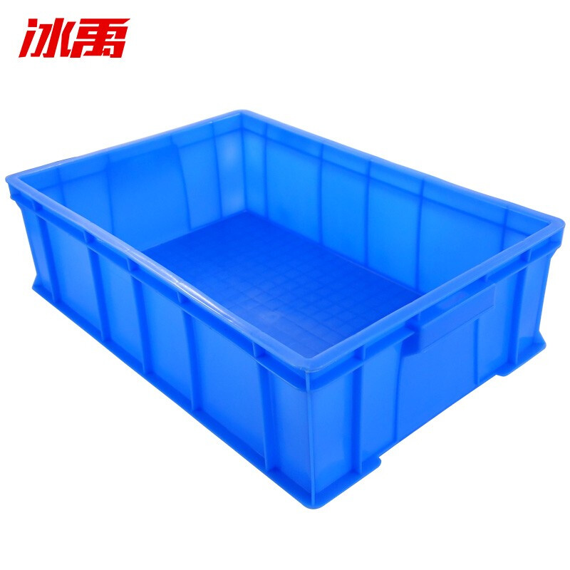 Bingyu BY-172 thickened plastic logistics turnover box tool parts box storage box No. 3 blue 520*350*150mm
