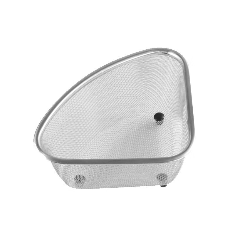 All-purpose stainless steel sink filter triangle drain net drain rack leftover artifact kitchen storage rack storage rag rack