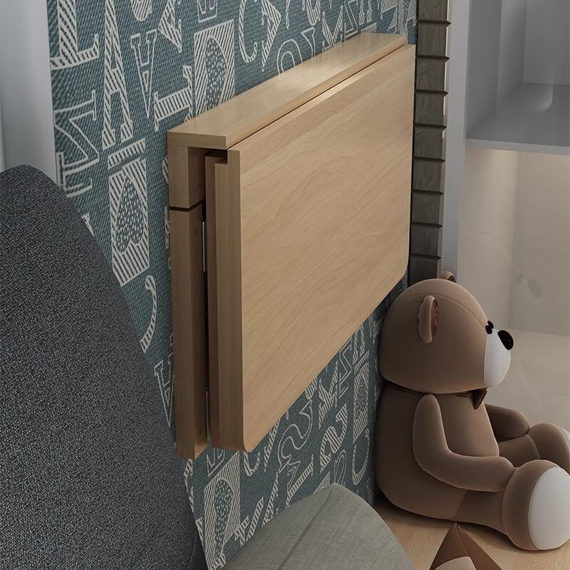 Mingzhi Yifan solid wood foldable computer desk study table wall hanging desk dining table wall table wall hanging simple desk wall folding table 50*30