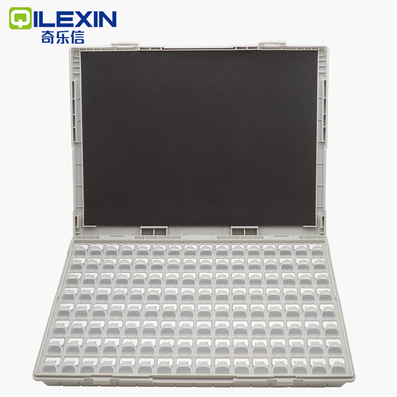 SMD capacitor box capacitor package 0201 0402 0603 0805 1206 capacitor capacitor component component sample box 0603 capacitor box (92 types, 200 pieces each)