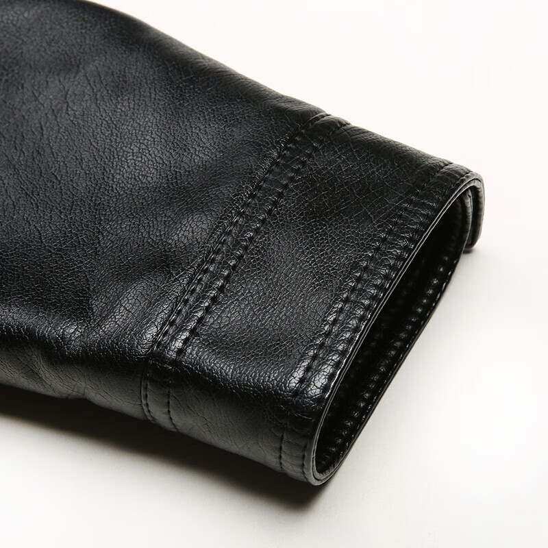 Hengyuanxiang Leather Men's 2024 Autumn and Winter Men's Winter Jackets Velvet Thickened Casual Lapel Middle-aged and Elderly Leather Jacket Tops