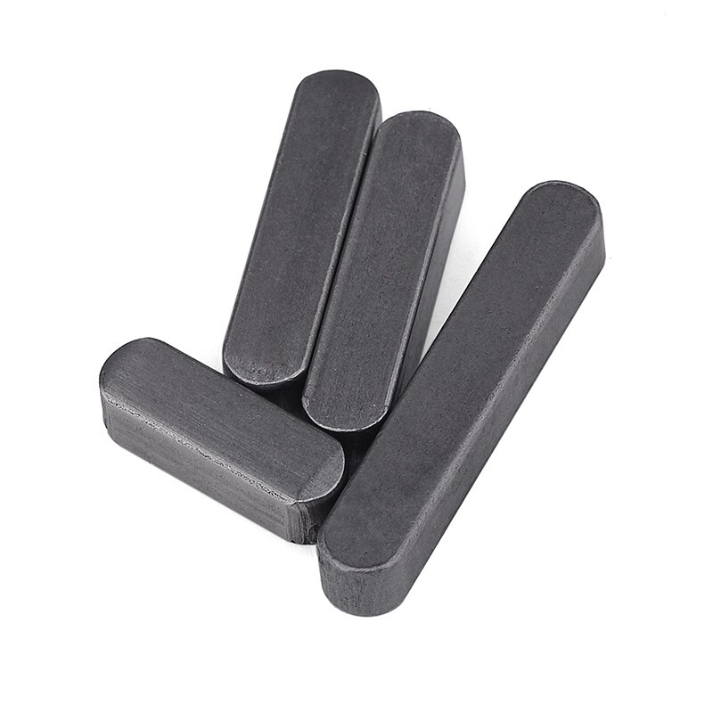 Jinggong carbon steel GB1096 flat key pin A-type flat key pin key flat key bar square key pin horizontal pin shaft pin double-ended round flat key A3 5*5*20 50 pieces