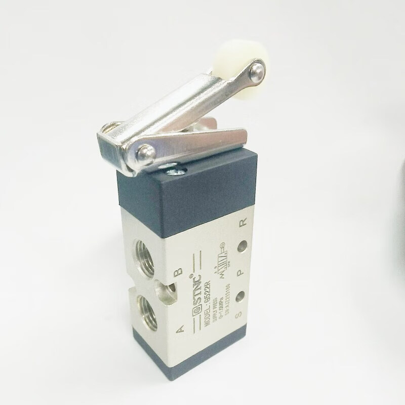 Pneumatic switch roller mechanical valve travel switch two-position five-way control valve 1 in 2 out G522R-322R G522TB rotary type (without connector)