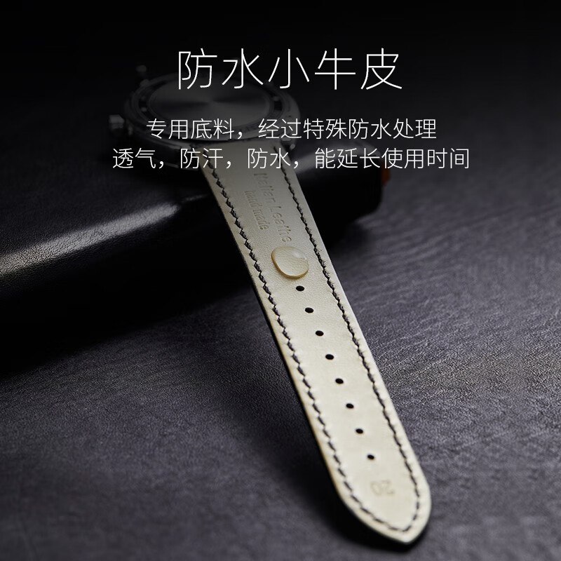 Istrap genuine leather strap for men and women crocodile pattern cowhide suitable for Tissot, Longines, Mido, Citizen, Casio dw, Seiko Seagull, Fiyada, Armani watch with Leloc bracelet, black same color thread丨gold pin buckle and dial interface width 16mm