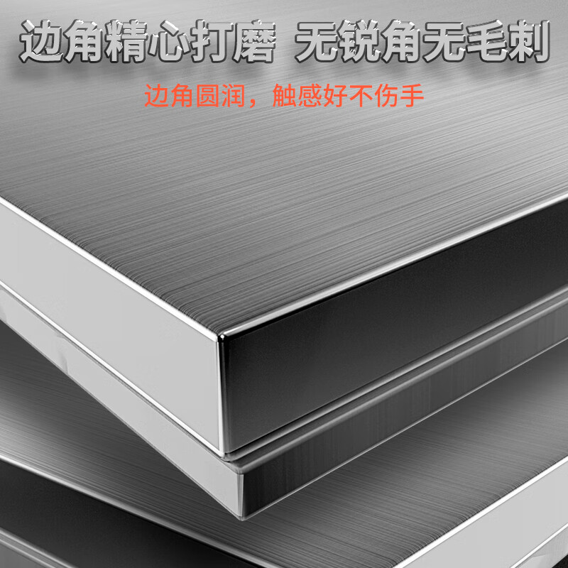 Yuwei 201 stainless steel workbench double-layer operating table customized commercial loading table packaging table 180*50*80cm