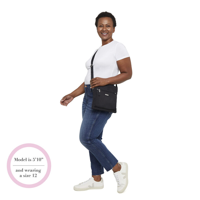 Baggallini Go Bagg with RFID Mobile Phone Wristband, Tan Python Tan Python One Size