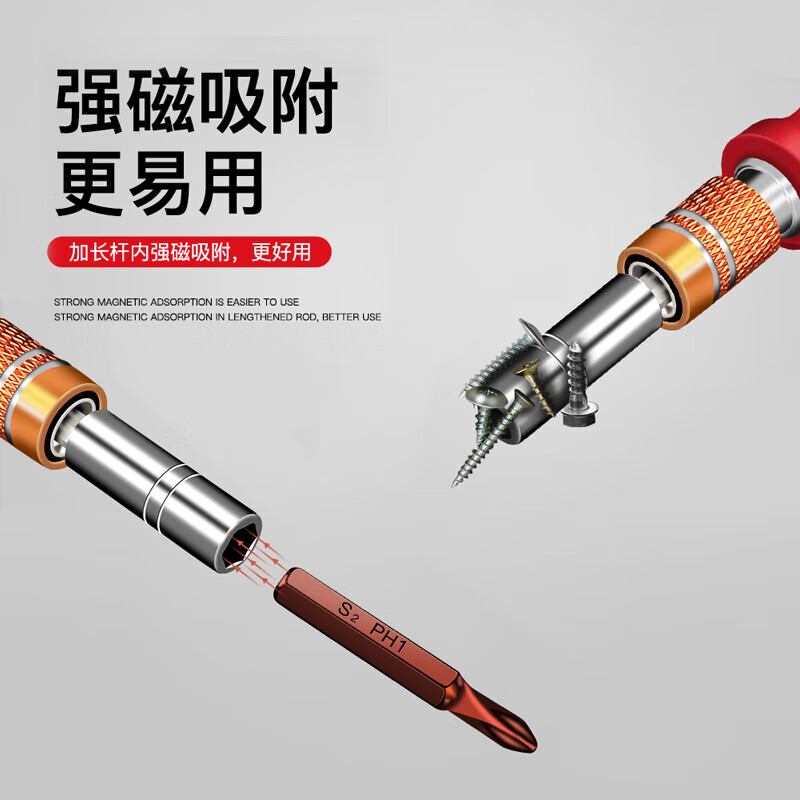 Delixi electrical screwdriver set multi-functional equipment precision disassembly and assembly of steel bits with strong magnetic adsorption 34-in-1 screwdriver set