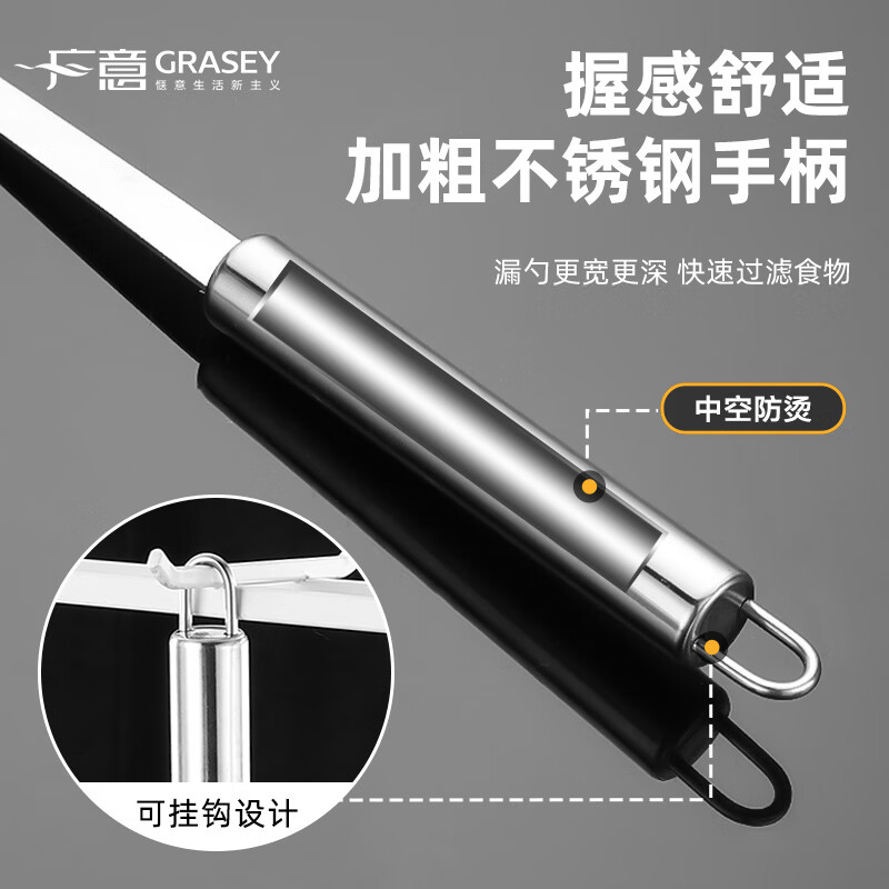 Guangyi stainless steel colander, fine mesh soy milk, Chinese medicine filter, juice flour sieve two pieces GY7832