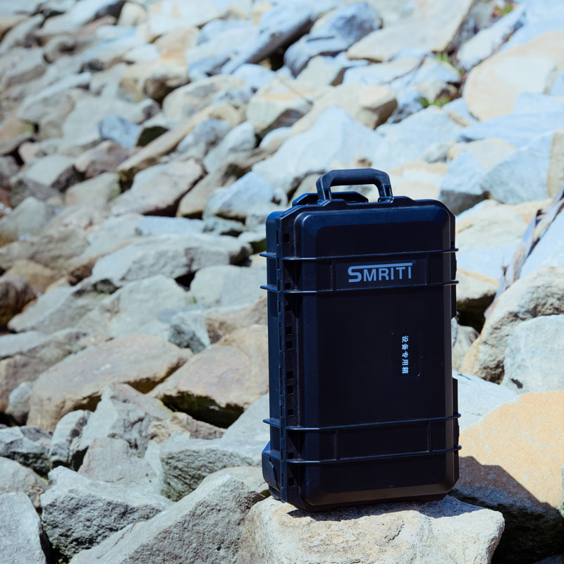 SMRITI heritage protective box black large trolley box thickened waterproof and dustproof multi-functional equipment tool box S6043 black empty box