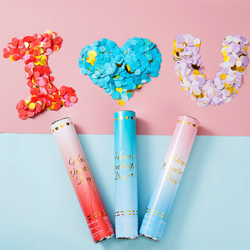 Qingwei 28cm hand-held salute fireworks tube children's birthday party school celebration event opening ribbon-cutting atmosphere props