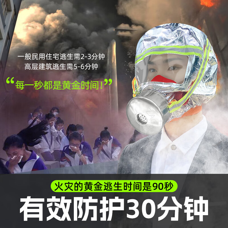 Zhejiang Anguang fire gas mask fire mask children's 3C smoke-proof fire mask fire-proof high-rise escape self-rescue respirator household