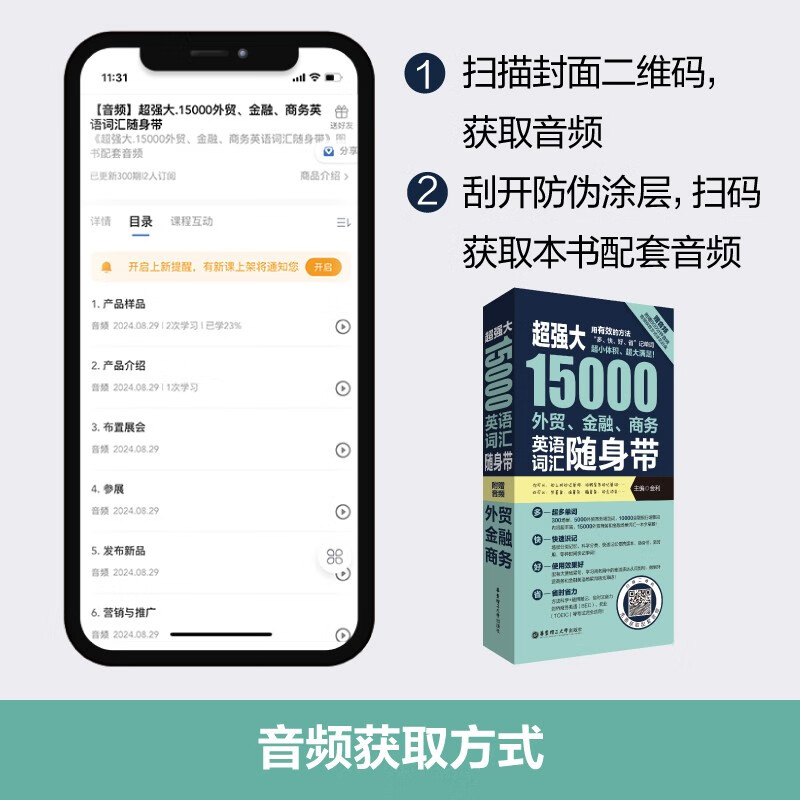 Super powerful. 15,000 foreign trade, finance, and business English vocabulary words to carry with you (free audio)
