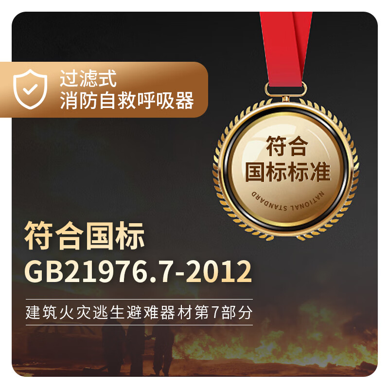 Mingdian top-grade escape mask TZL30 silicone upgraded model filter-type fire-fighting self-rescue respirator fire smoke-proof and anti-virus fire-fighting mask national standard 3C certification