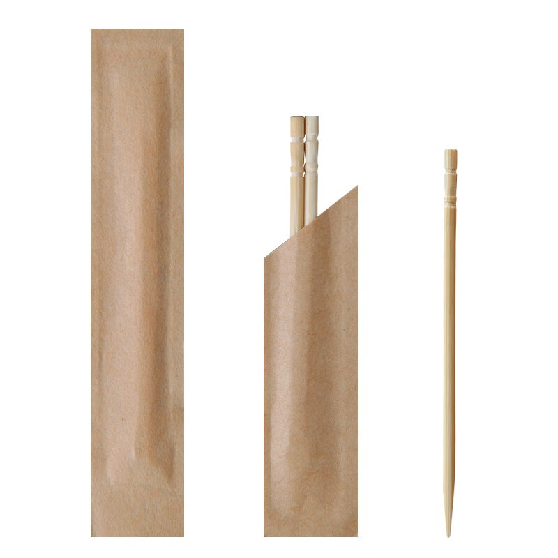 Xinghengmeng Disposable Bamboo Toothpicks for Household Fruit Picks Kraft Paper Individually Packaged 1000 Moso Bamboo Double-Headed Toothpick Sticks One Box (About 500 Packs, Total 1000 Sticks)