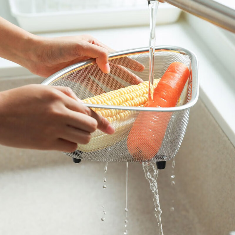 All-purpose stainless steel sink filter triangle drain net drain rack leftover artifact kitchen storage rack storage rag rack