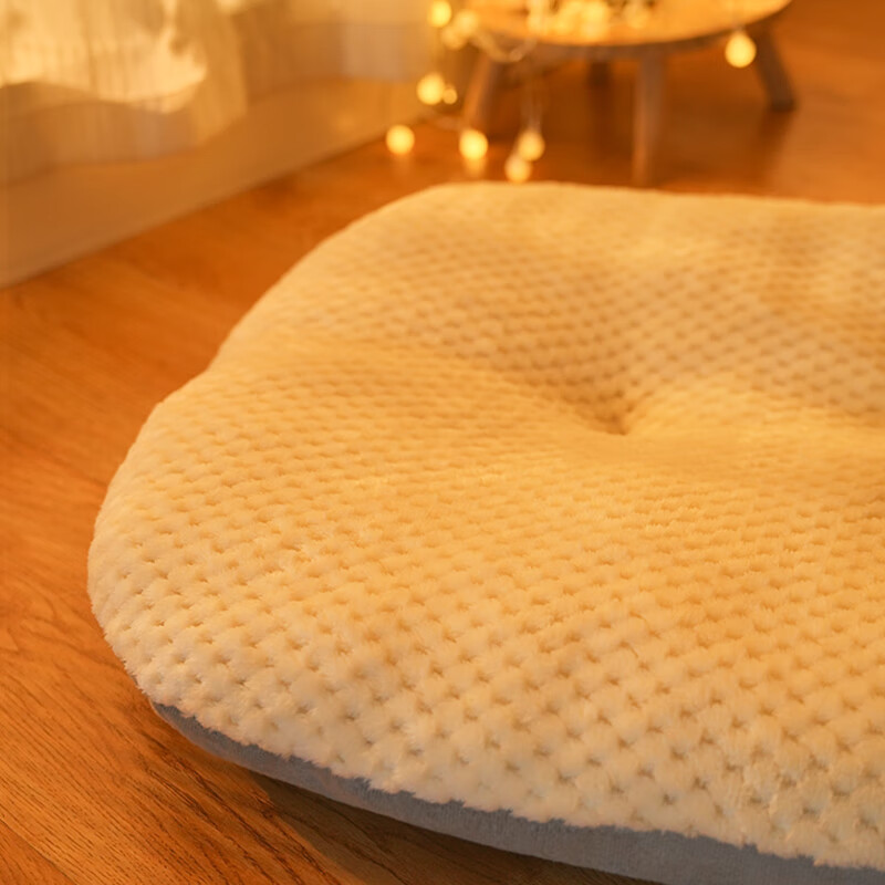 Fandu pet house kennel mat sleeping mat thickened plus velvet washable cat mattress winter warm cat sleeping mat medium size