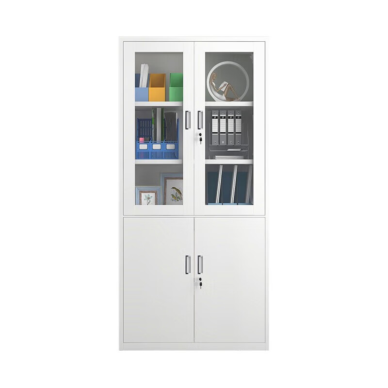 Zhongcun Steel Office File Cabinet Iron Cabinet File Information Financial Voucher Cabinet Split Five-section Cabinet Lockable Storage Cabinet Large Equipment File Cabinet Regular Style