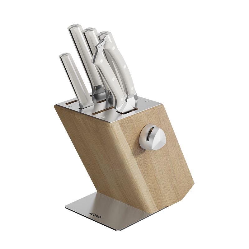 Kornbach Medal Series Knife Kitchenware Set Kitchen Knife Fruit Knife Bone Chopping Knife Kitchen Knife Scissors Six-piece Set Kornbach Medal Series Knife Set 6-Piece - White