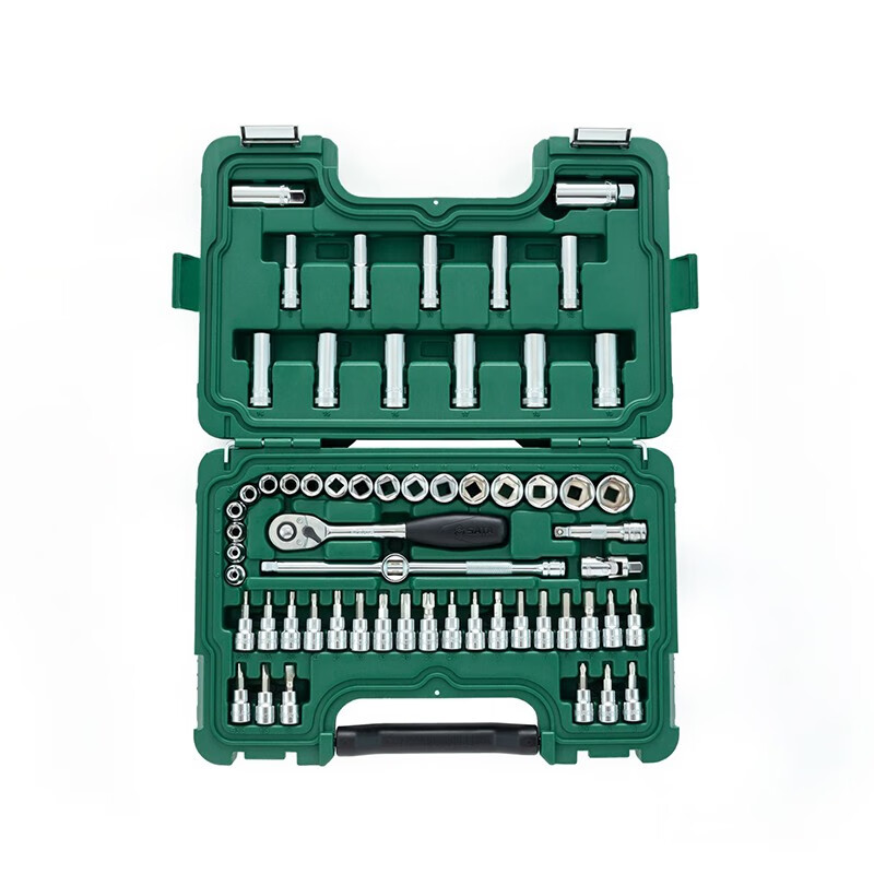 SATA 60-piece set 10MM ratchet wrench socket set auto repair and maintenance set Zhongfei ratchet wrench set 09004