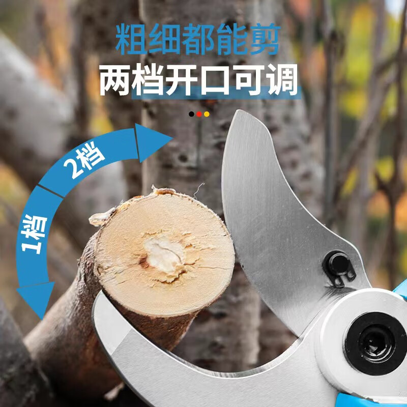 Shuchang electric scissors, fruit tree pruning shears, rechargeable powerful garden lithium-ion scissors, thick branch pruning, branch electric shears 8603 Shuchang scissors, two batteries, one charge, free blades