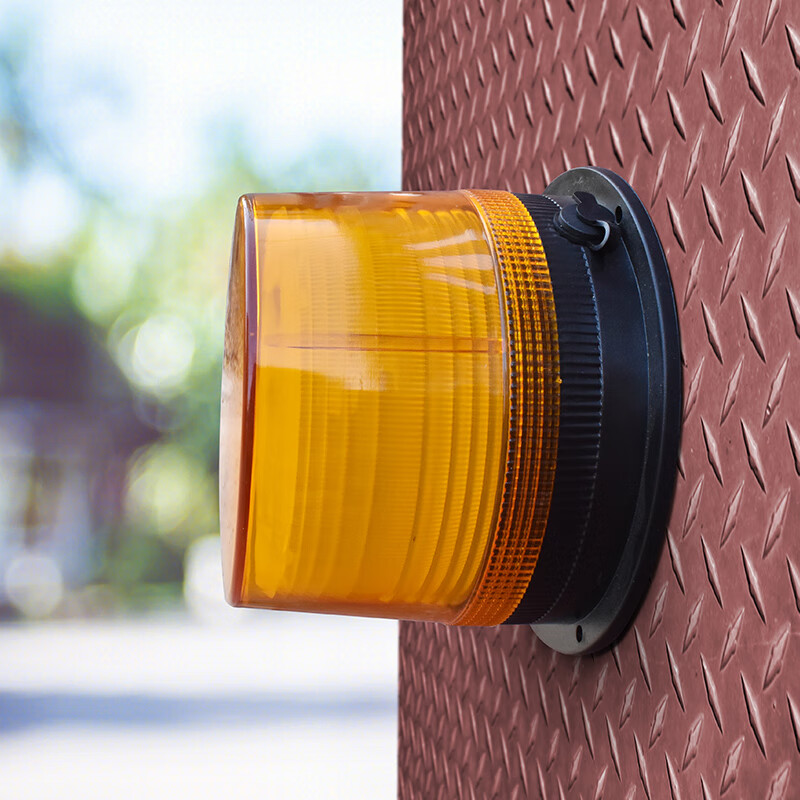 Qilu Anran car LED warning light, ceiling flashing light, strong magnetic school bus warning light, engineering forklift warning fault light, traffic roadblock signal light, lithium battery charging large yellow