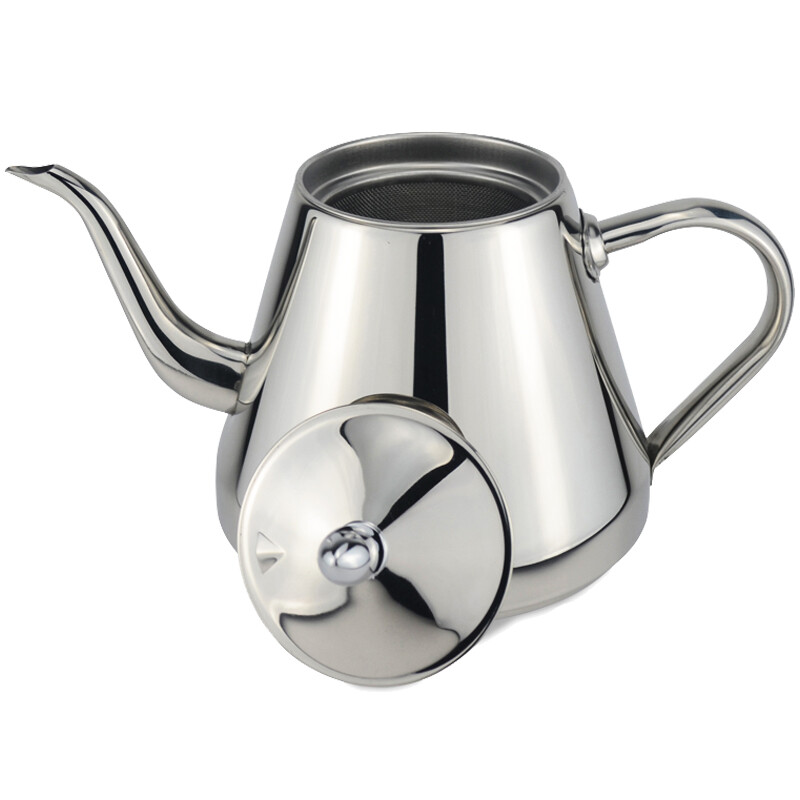 SANQIA 304 stainless steel kettle tea sea water kettle induction cooker tea table small kettle restaurant kettle household tea kettle split lid with filter 1.3L