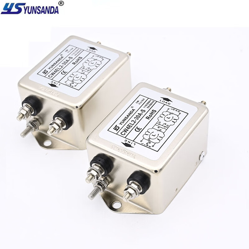 220v single-phase AC purification power supply filter CW4EL2-30A-S bolt-type insert type bipolar high-performance anti-interference CW4E-30A-S single-pole bolt type